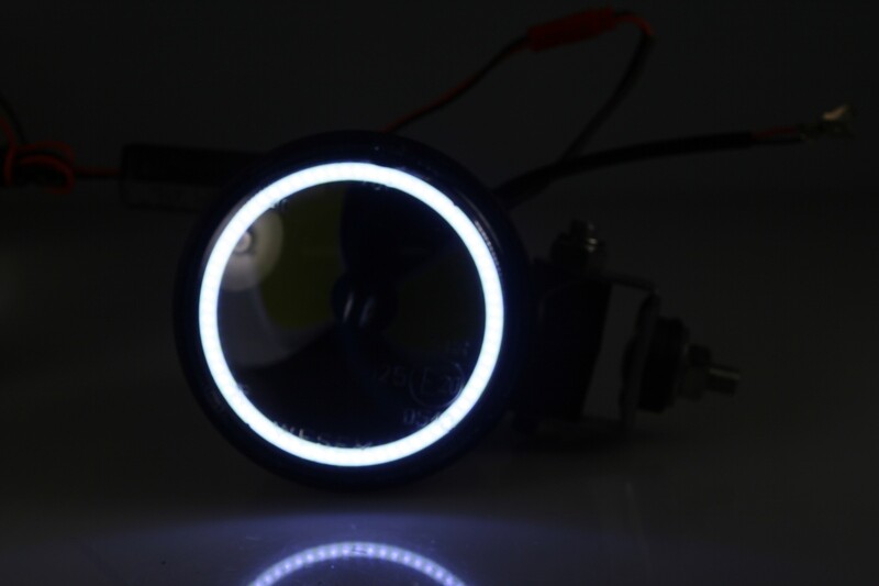 LED Fog Light Kit with White Halo for JEEP JL/ JT 2018+ (Metal Bumper) (PAIR)