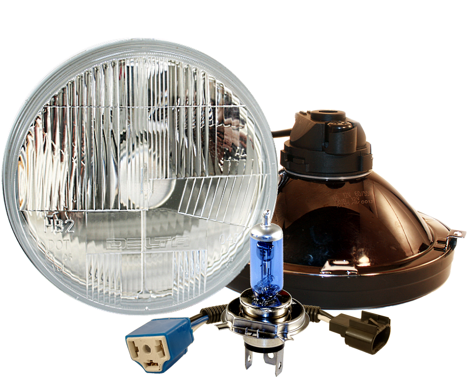 WATERPROOF (IP66) Xenon Headlight Kit for Jeep JK (PAIR)