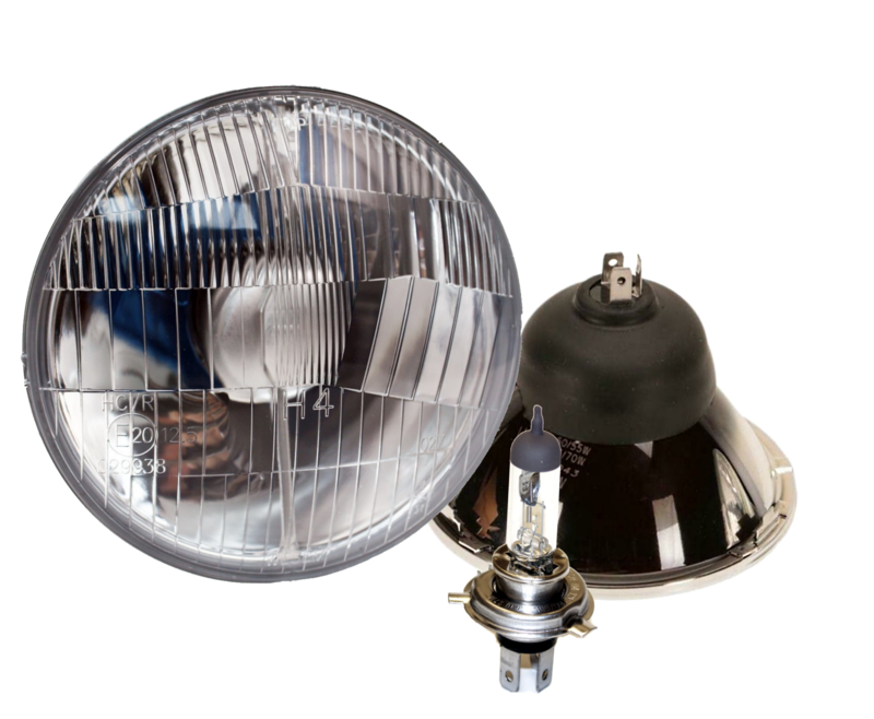 Classic 5 ¾&quot; Universal Hi/ Lo Beam Halogen Headlight Set (PAIR)