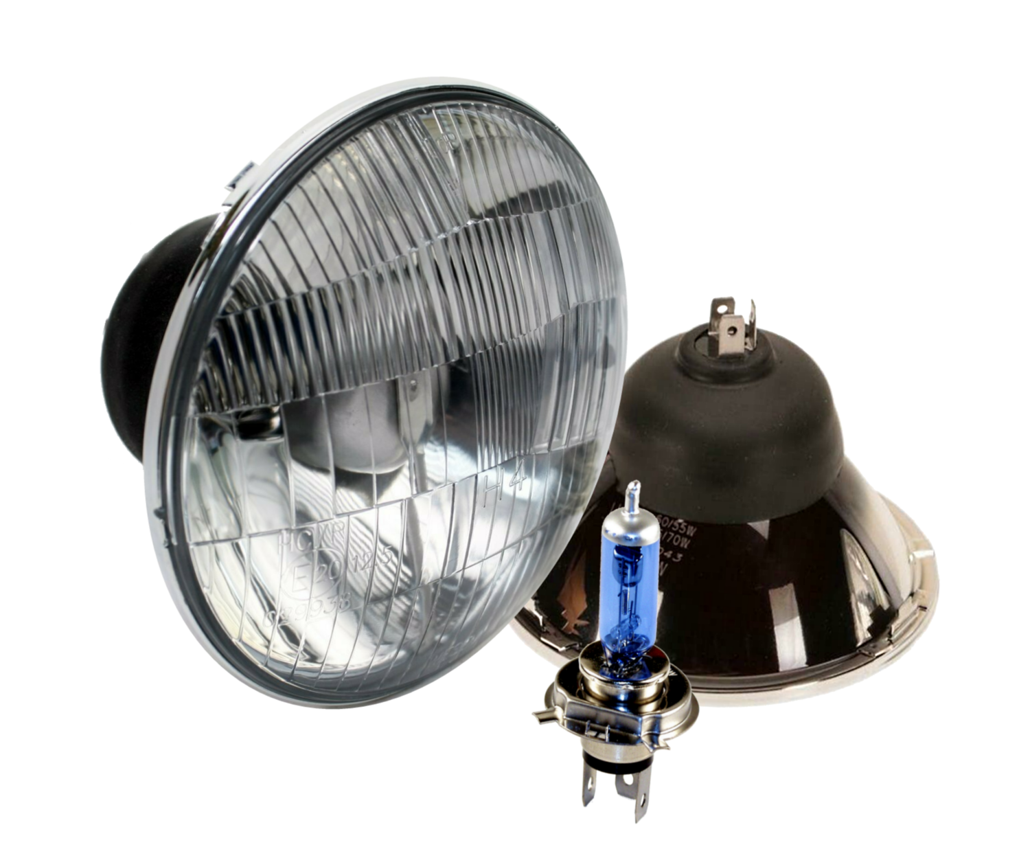 &#39;Slim 500&#39; Classic 5 ¾&quot; Universal Hi/ Lo Xenon Headlight with HALO (SINGLE)