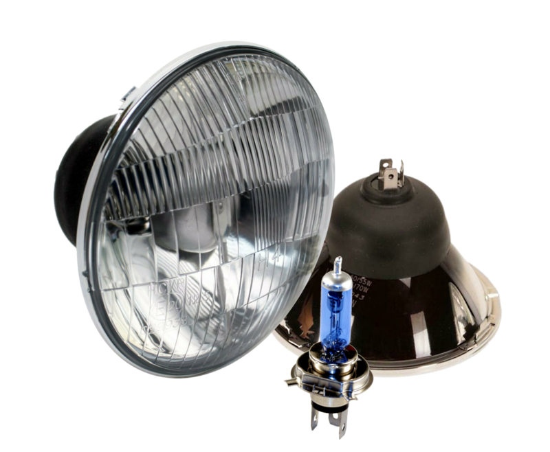 &#39;Slim 500&#39; Classic 5 ¾&quot; Universal Hi/ Lo Xenon Headlight with HALO (SINGLE)