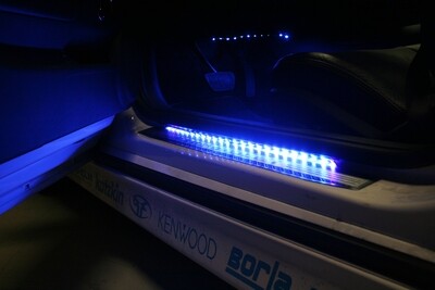 LED 2 DR Floor Accent Light Strip - Blue  (2x 12&quot;)