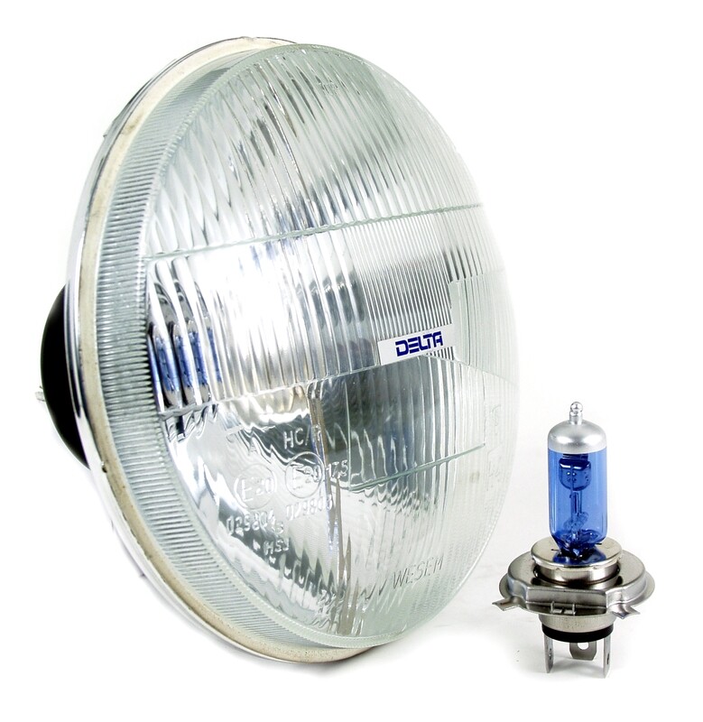 Classic 7&quot; Xenon Headlight with Halo (SINGLE)