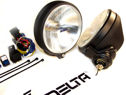 500 Series Long Range Light Kit - Black w/ White Covers (PAIR)