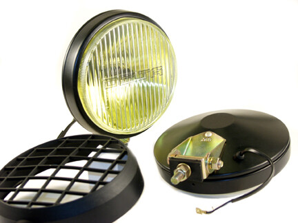 100 Series Thinline Fog Amber Light Kit Black-w/Covers (PAIR)