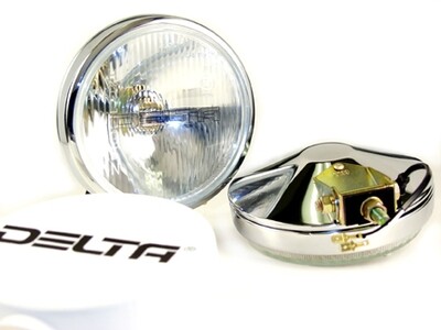 100 Series Thinline Driv Light Kit - Chrome w/Covers (PAIR)