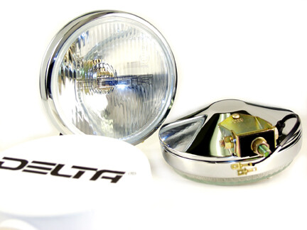 100 Series Thinline Driv Light Kit - Chrome w/Covers (PAIR)