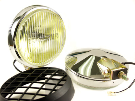 100 Series Thinline Fog Amber Light Kit Chrome w/Covers (PAIR)