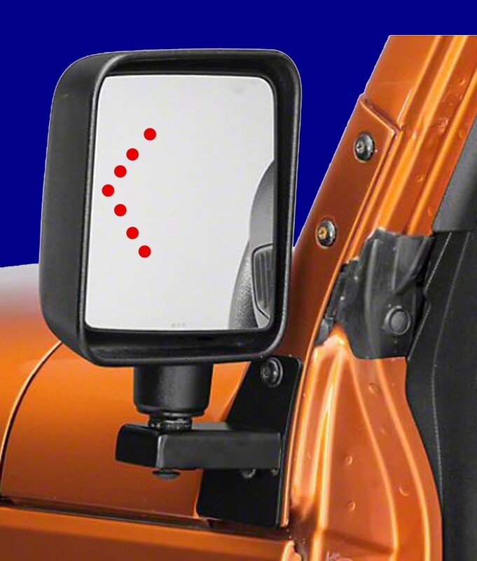 LED Sequential Arrows Mirror Turn Signal for JEEP JL/ JT (PAIR)