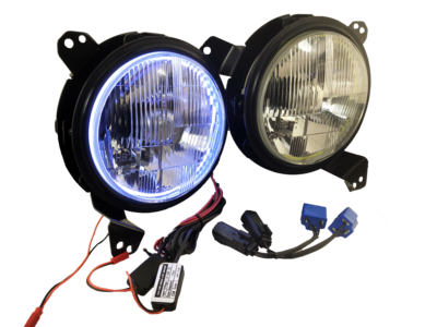 LED Headlight Kit with Halos for Jeep JL/ JT (PAIR)