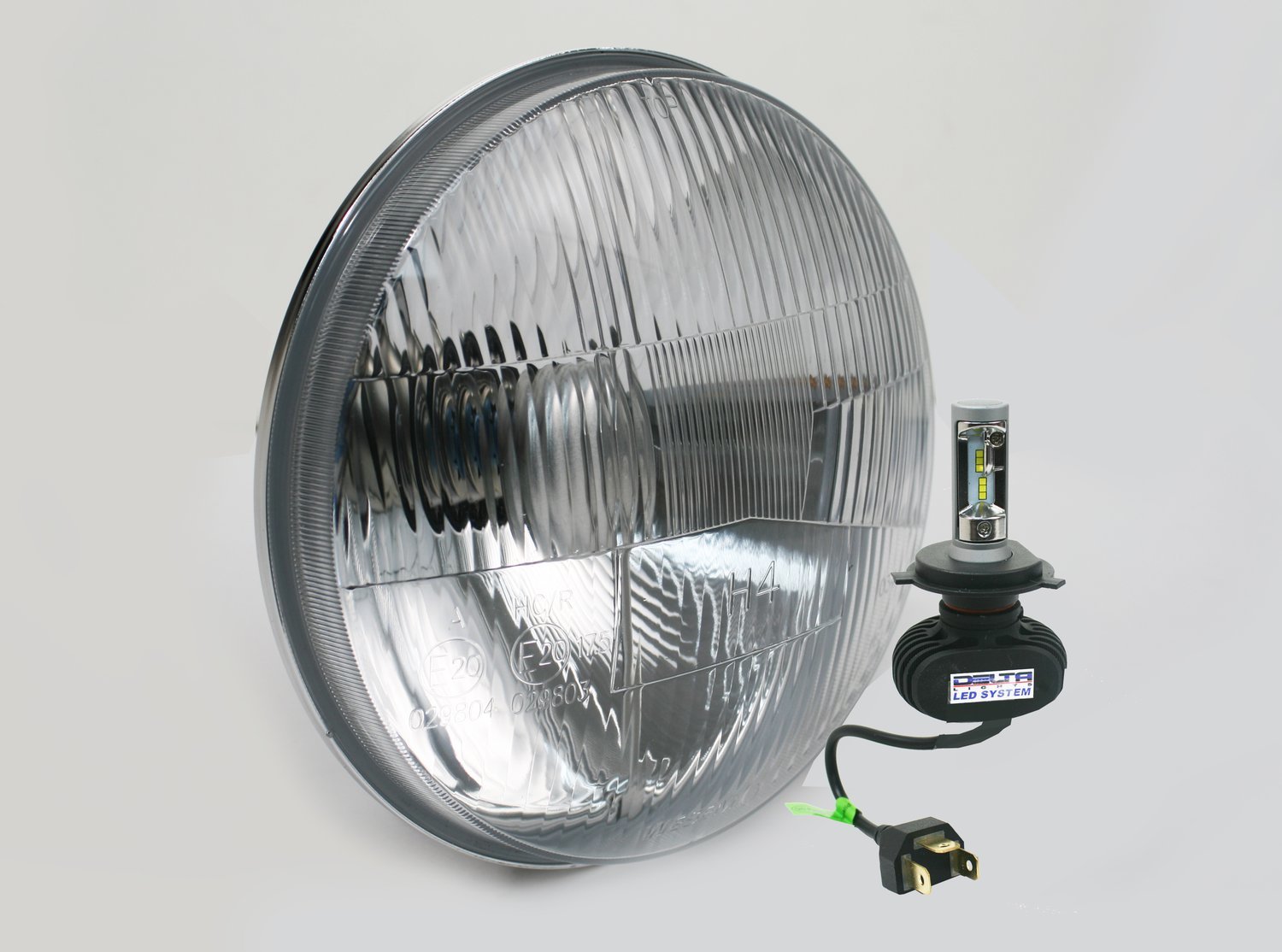 Classic 7” LED Headlight with Mood Lights for Motorcycle (SINGLE)