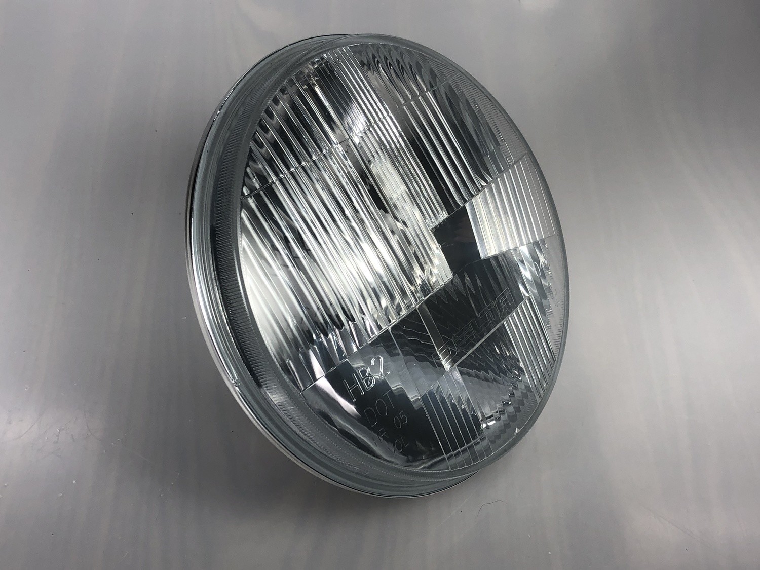 DOT 7&quot; Headlight Replacement Lens/ Reflector with port for City Light (SINGLE)