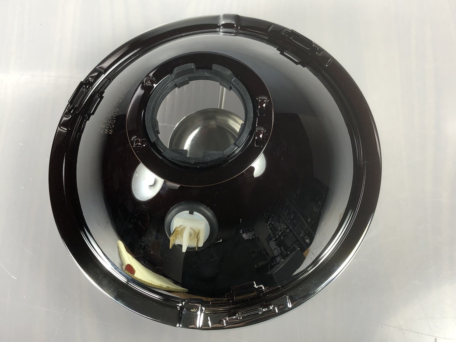 Classic 7&quot; Replacement Headlight Lens/ Reflector with port for City Light (SINGLE)