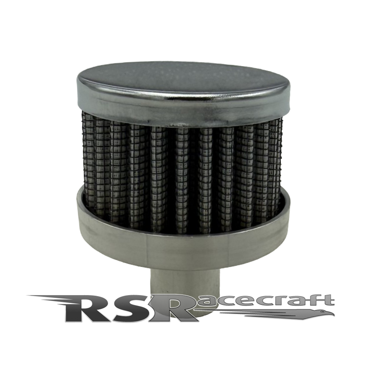 Aluminum Engine Breather with Chrome Top
