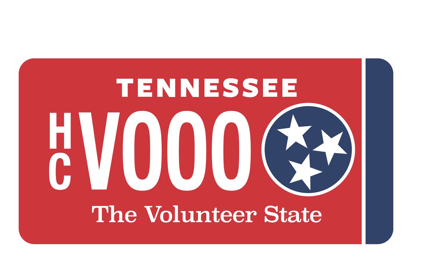 &quot;The Volunteer State&quot; License Plate
