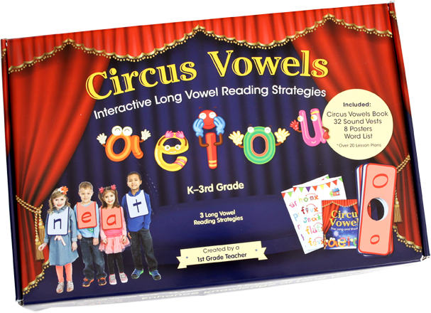 Circus Vowels Interactive Reading Kit