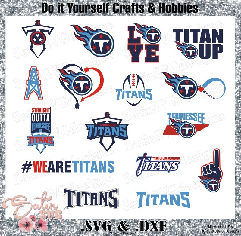 Tennessee Titans Set Design SVG Files, Cricut, Silhouette Studio, Digital Cut Files