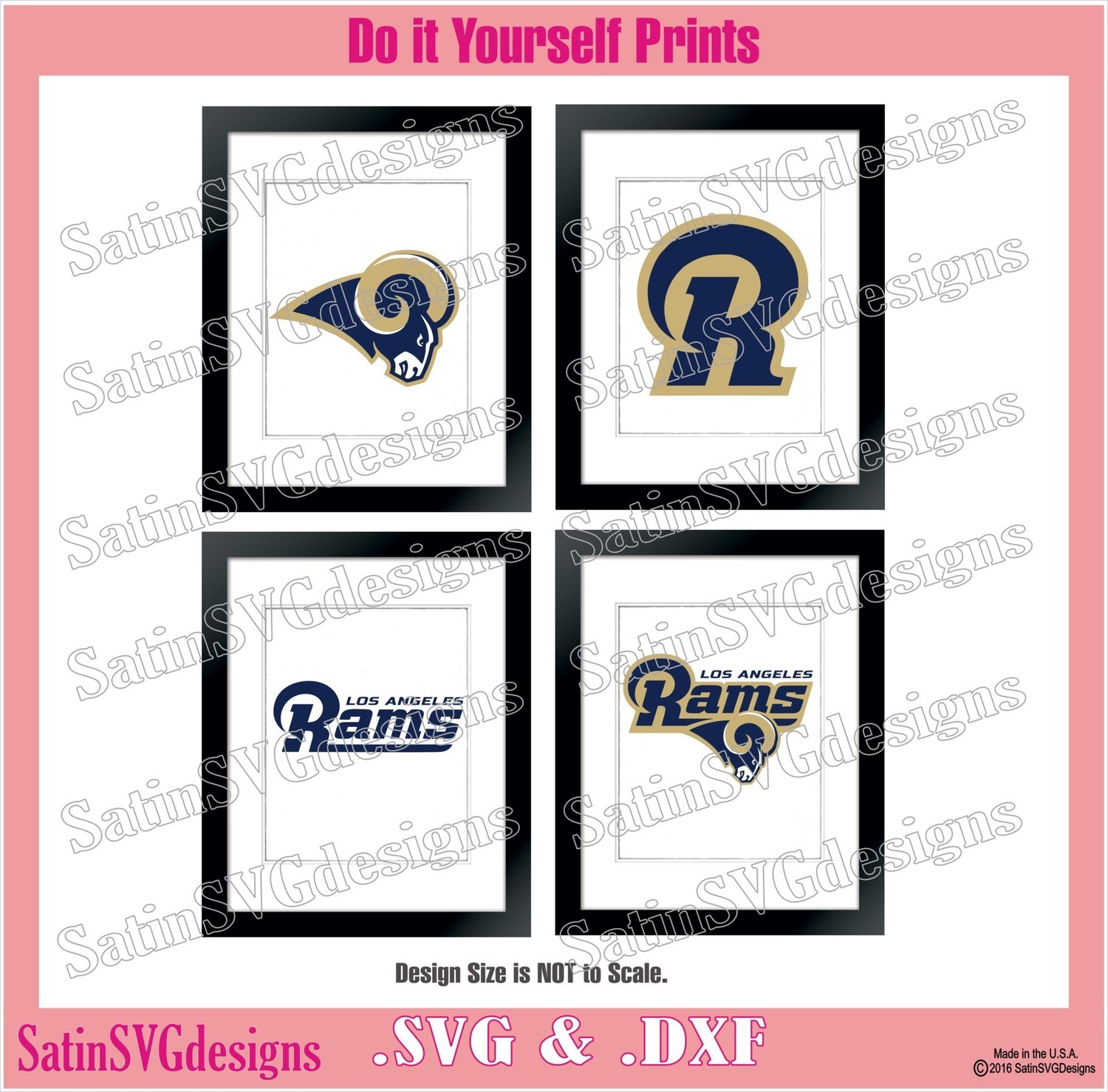 Los Angeles Rams New 2020 Design Set Svg Files Nfl Football Cricut Silhouette Studio Digital Cut