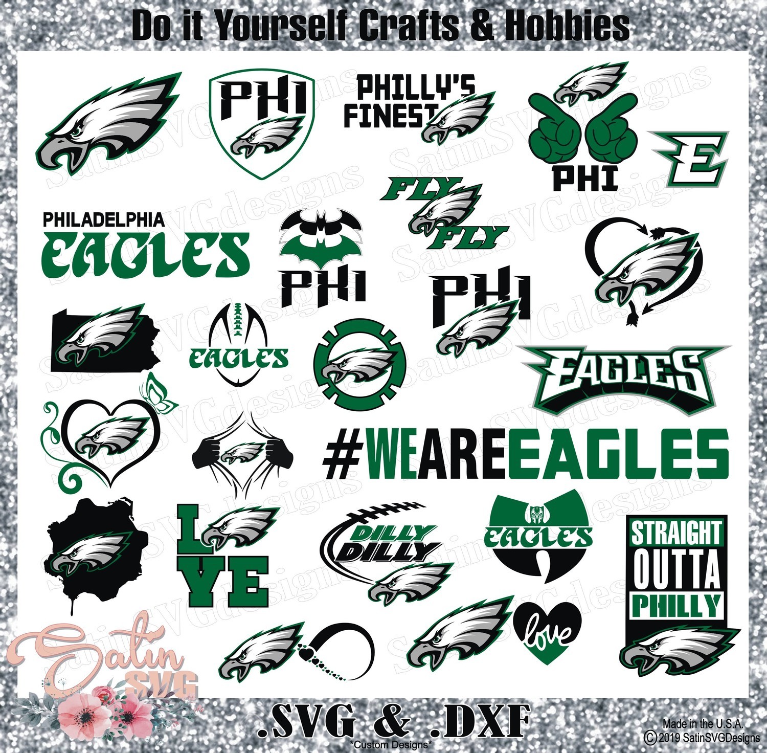 Download Philadelphia Eagles Set Design SVG Files, Cricut ...