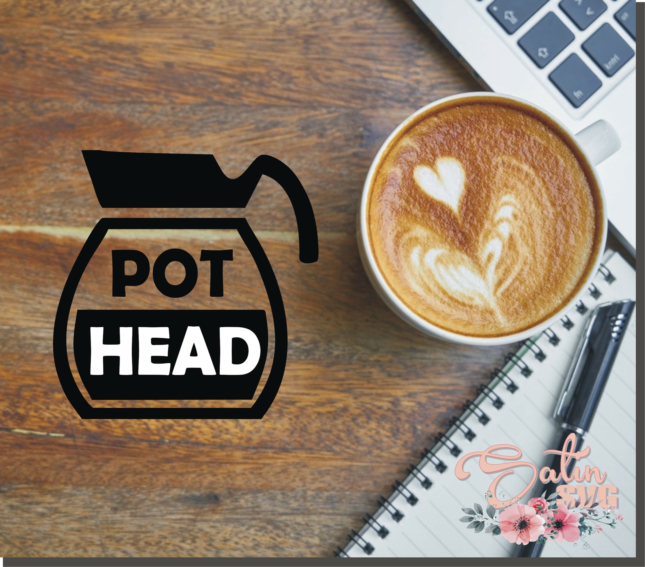 Download Coffee Pot Head Designs Svg Files Cricut Silhouette Studio Digital Cut Files