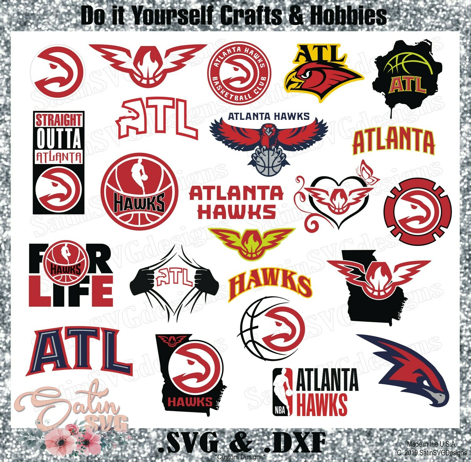 Atlanta hawks basketball nba jersey uniform Vector Image