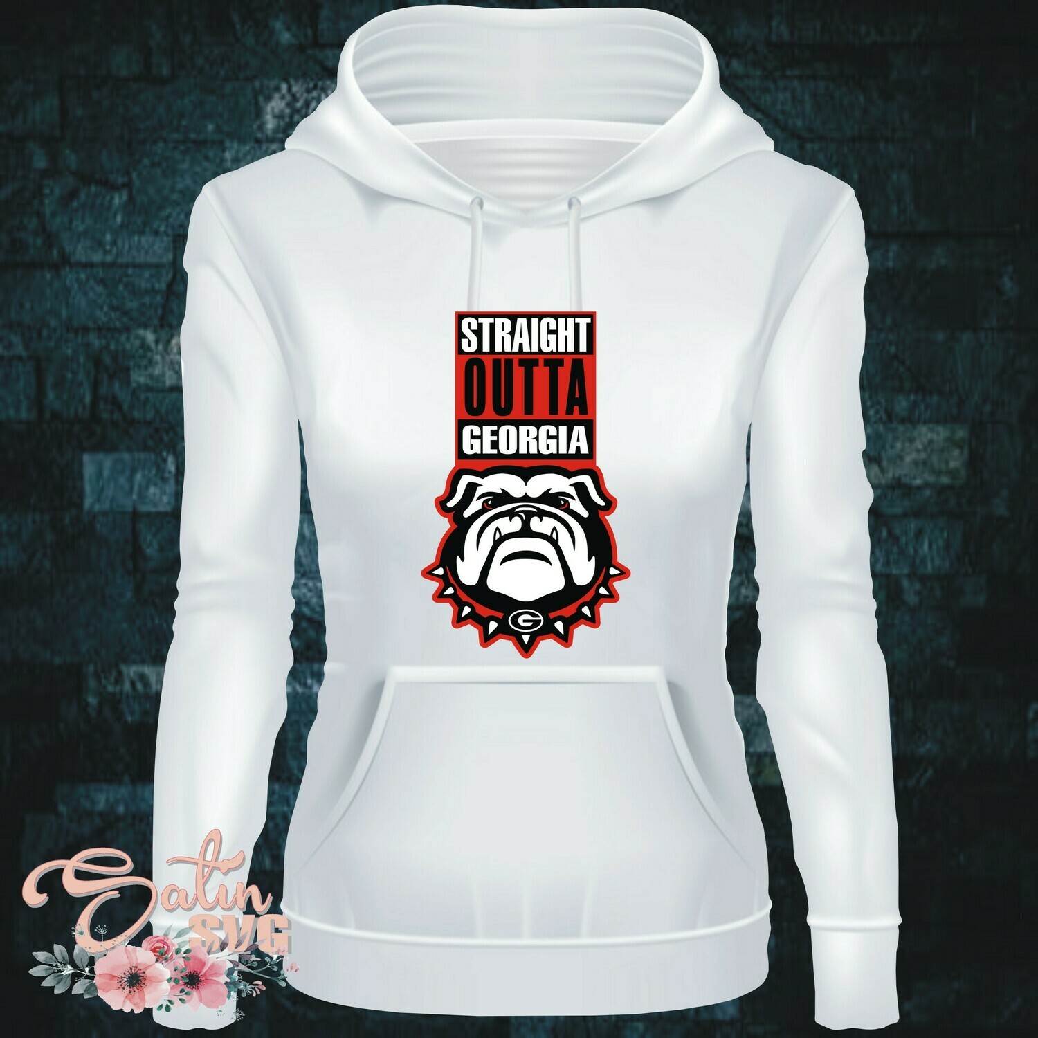 Georgia Bulldogs Uga Str8 Outta Set Design Svg Files Cricut Silhouette Studio Digital Cut Files