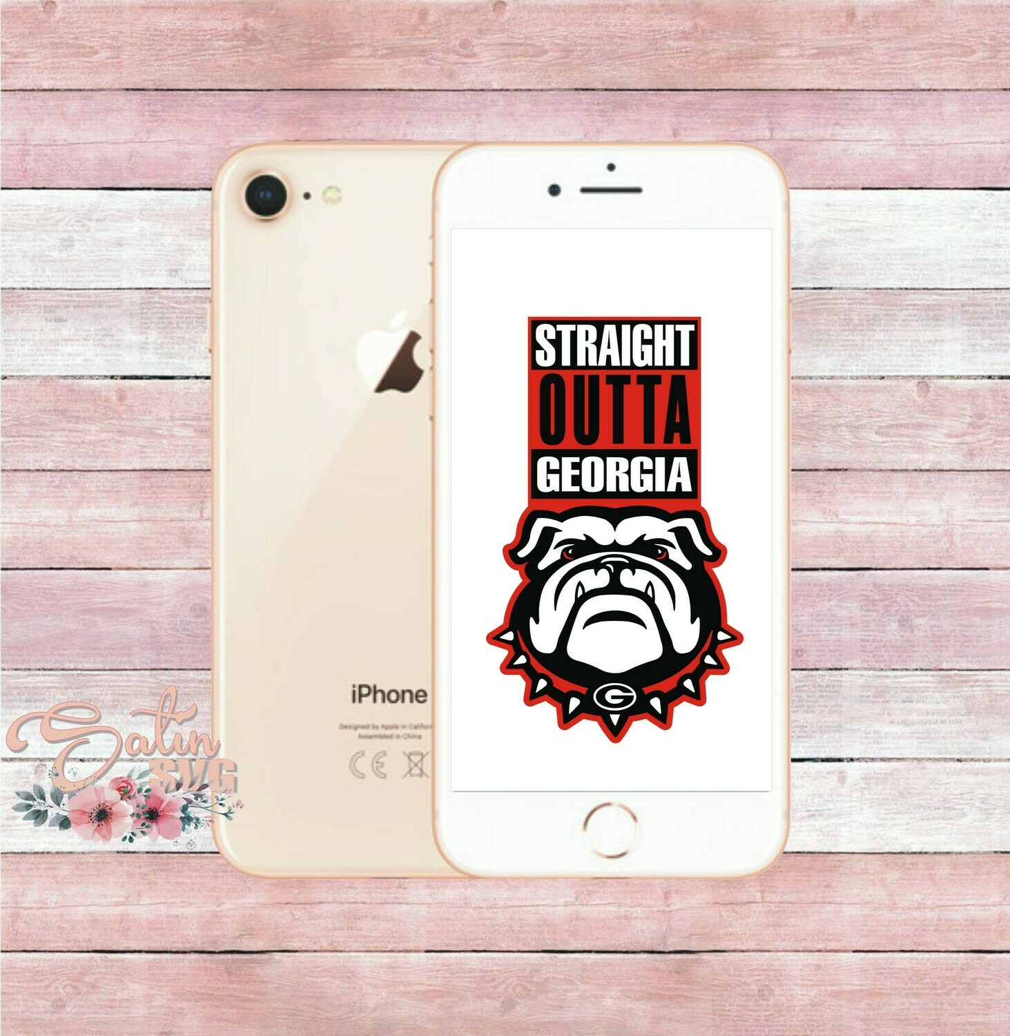 Georgia Bulldogs Uga Str8 Outta Set Design Svg Files Cricut Silhouette Studio Digital Cut Files