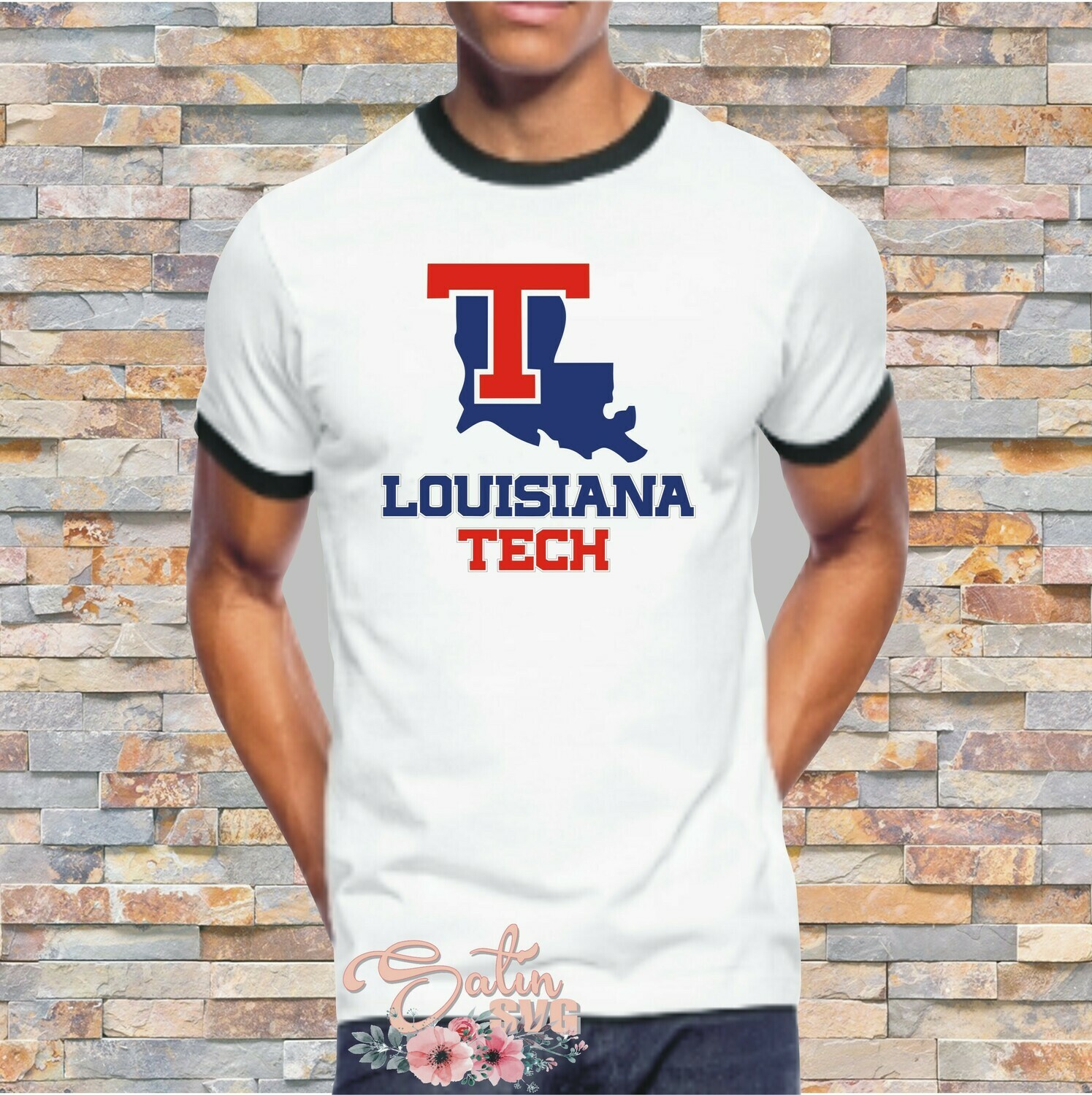 Personalized Louisiana Tech Bulldogs Vinyl Decal - Custom Name Officially Licensed