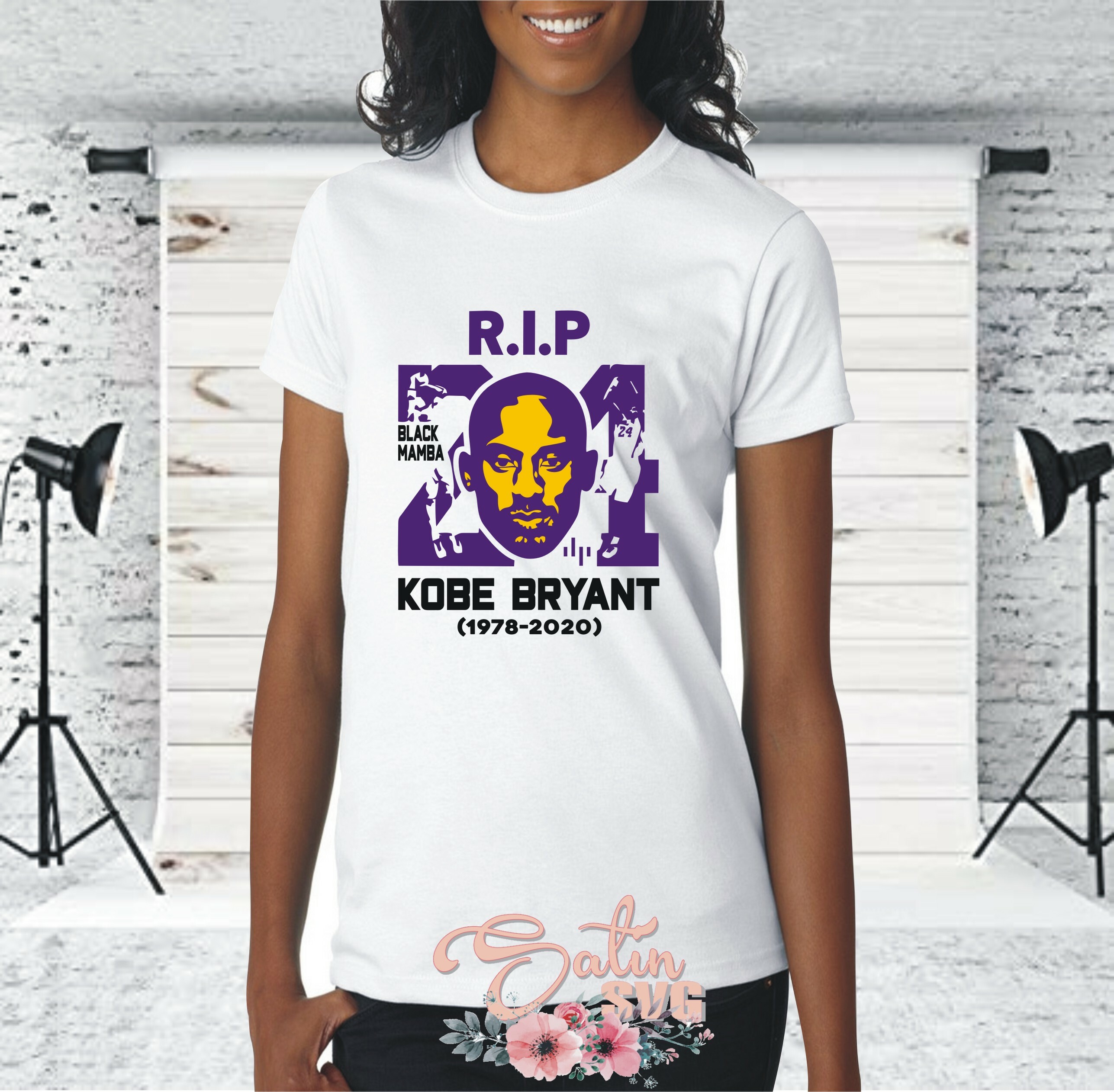 Download Kobe Bryant 24 R I P New Custom Designs Svg Files Cricut Silhouette Studio Digital Cut Files Infusible Ink