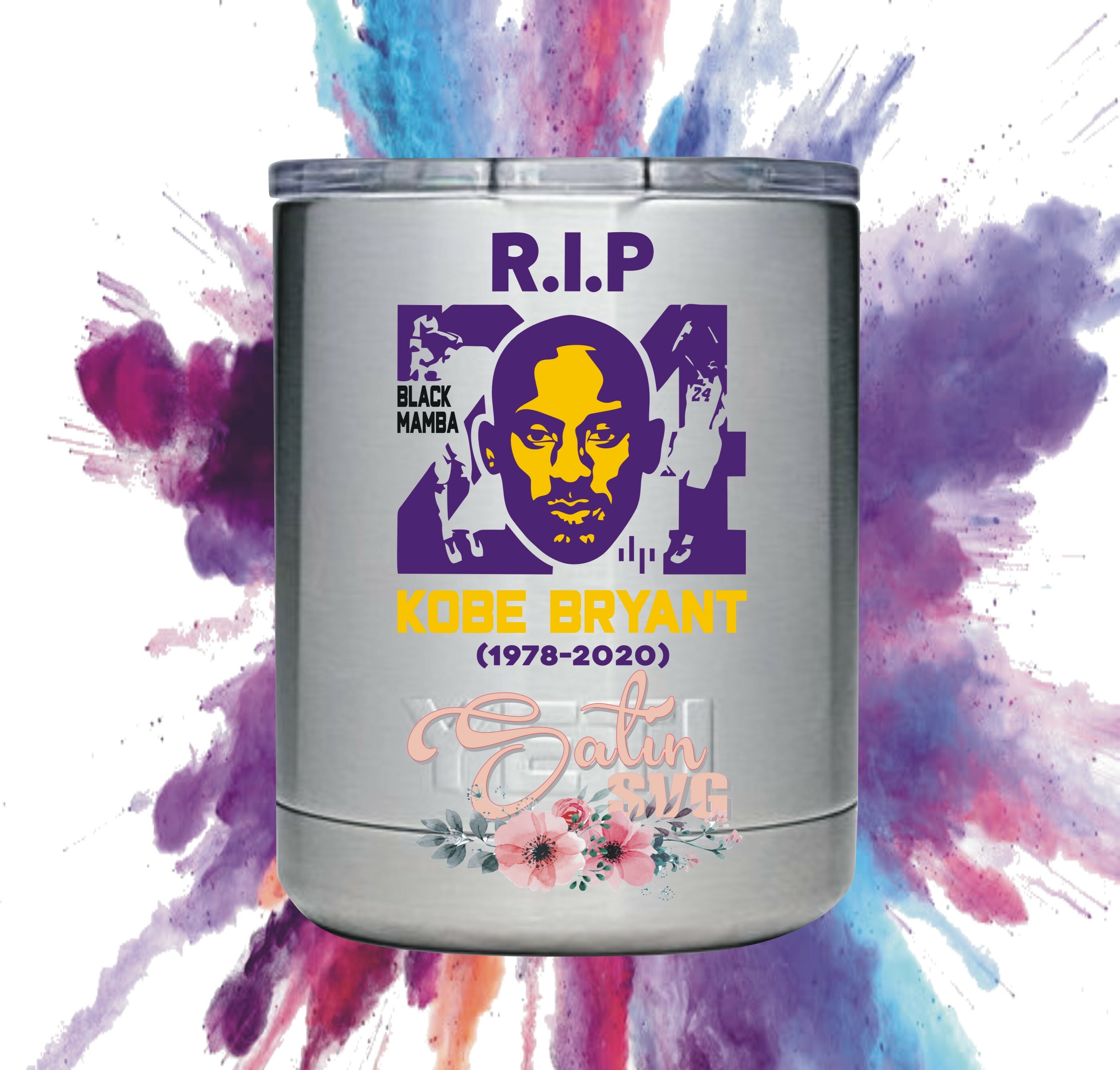 Download Kobe Bryant 24 R I P New Custom Designs Svg Files Cricut Silhouette Studio Digital Cut Files Infusible Ink SVG Cut Files