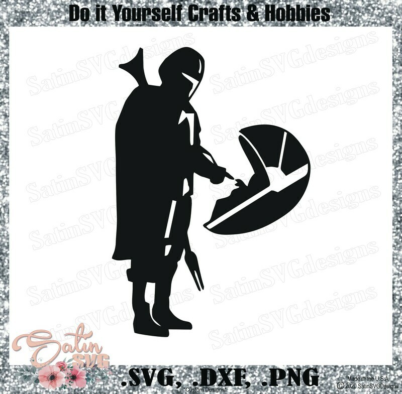 Mandalorian, Baby Yoda WAY, Star Wars Design SVG Files, Cricut, Silhouette Studio, Digital Cut Files Valentines