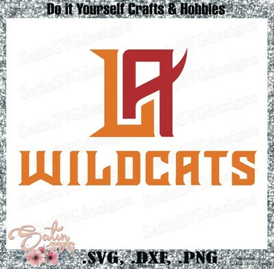 LA Wildcats XFL Football NEW Custom Logo Designs. SVG Files, Cricut, Silhouette Studio, Digital Cut Files, Infusible Ink