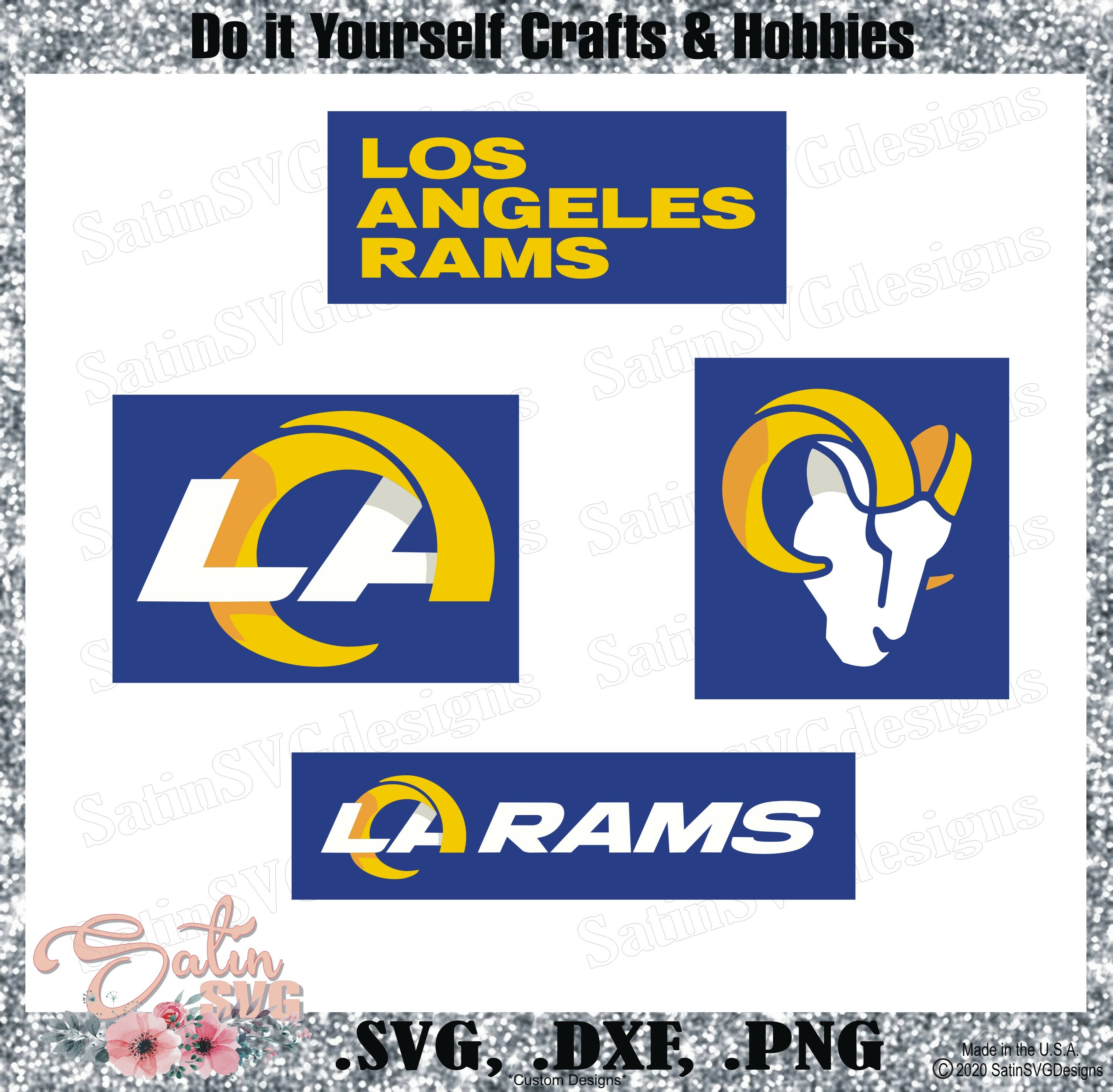 ArtStation - Los Angeles Rams Logo svg Digital File, Los Angeles Rams NFL  Svg
