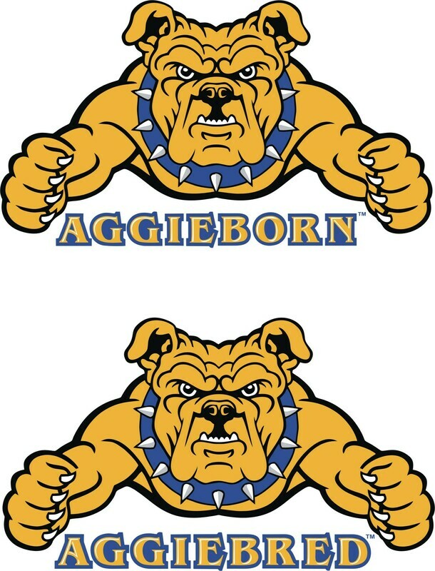 NC A&amp;T Aggies Custom BORN/BRED University Designs. SVG Files, Cricut, Silhouette Studio, Digital Cut Files, Infusible Ink