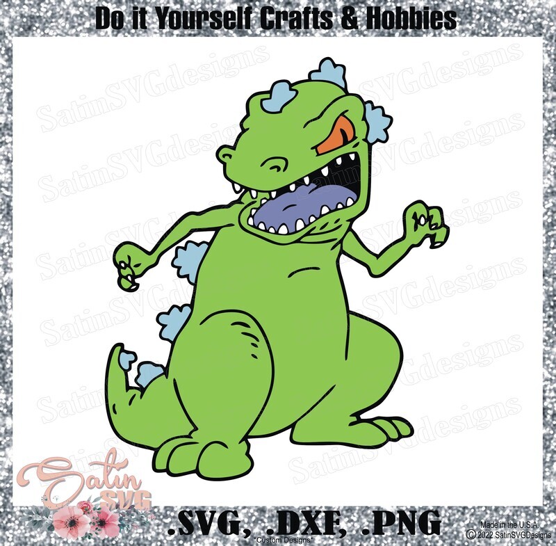 Rugrats Reptar Design SVG Files, Cricut, Silhouette Studio, Digital Cut Files