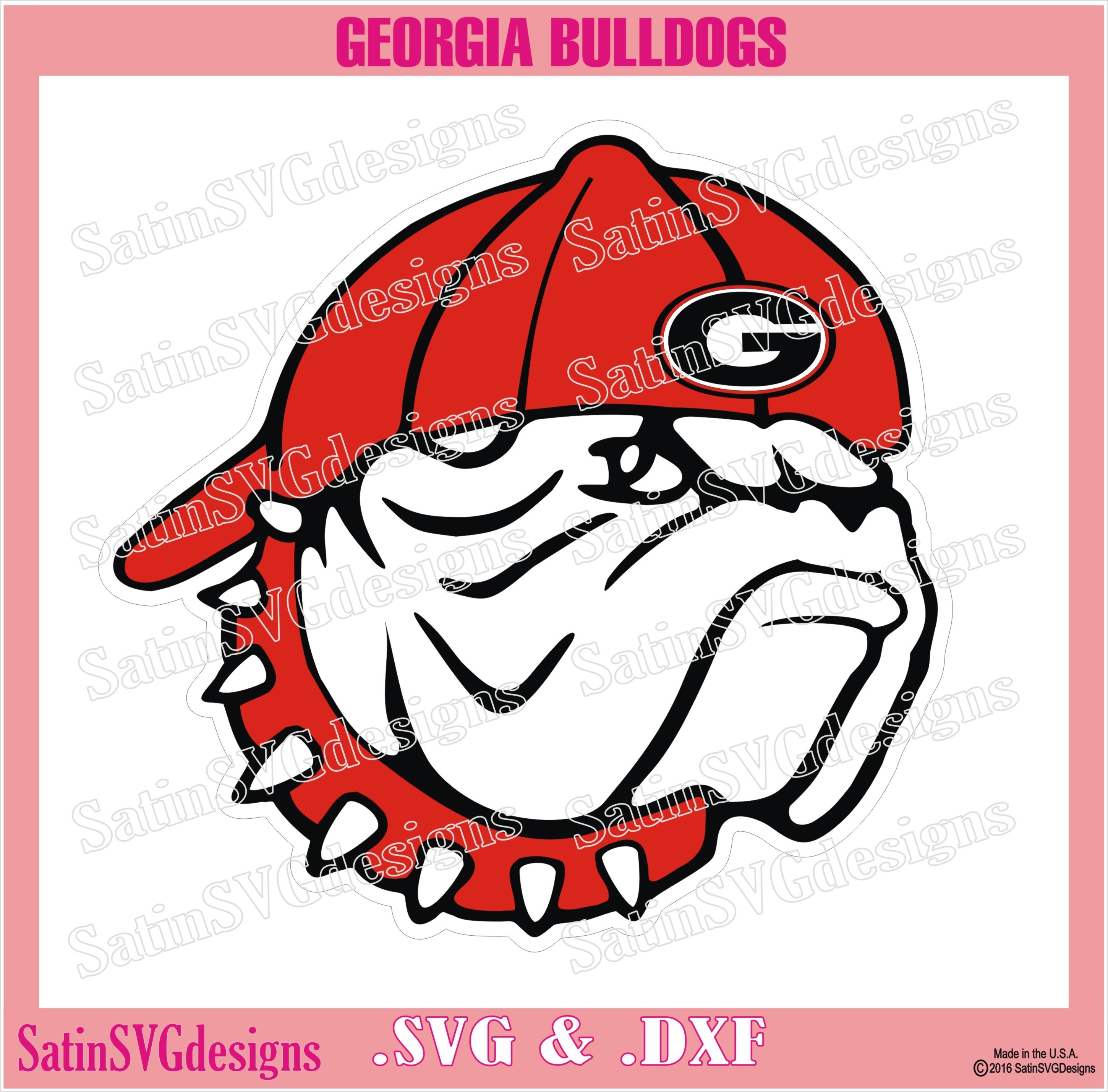 Download Georgia Bulldogs Uga Hat2back Set Design Svg Files Cricut Silhouette Studio Digital Cut Files
