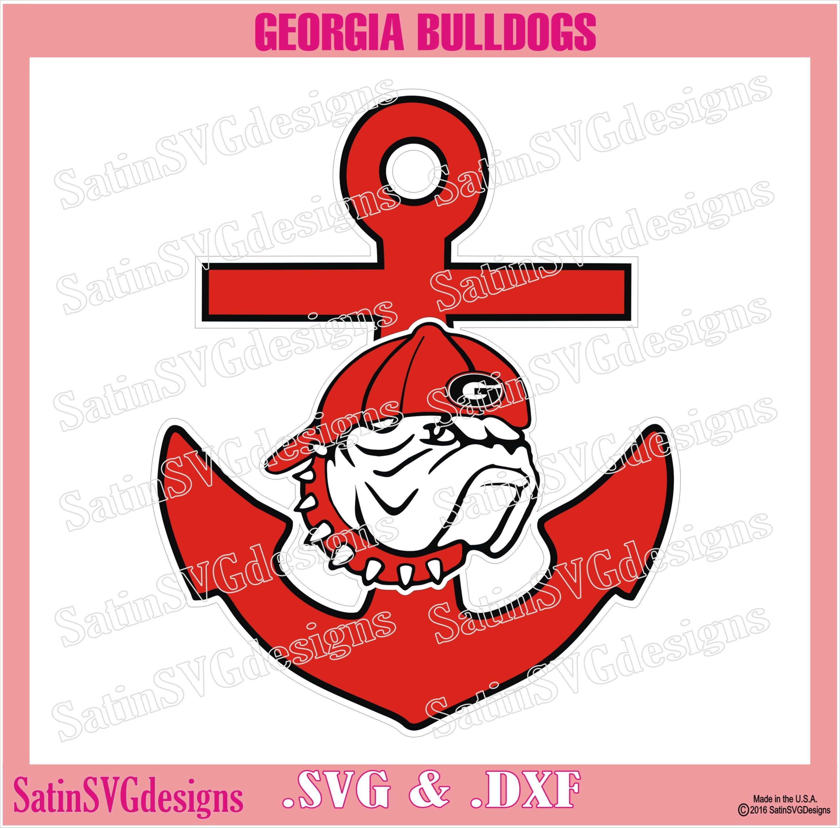 Download Georgia Bulldogs Uga Hat2back Set Design Svg Files Cricut Silhouette Studio Digital Cut Files