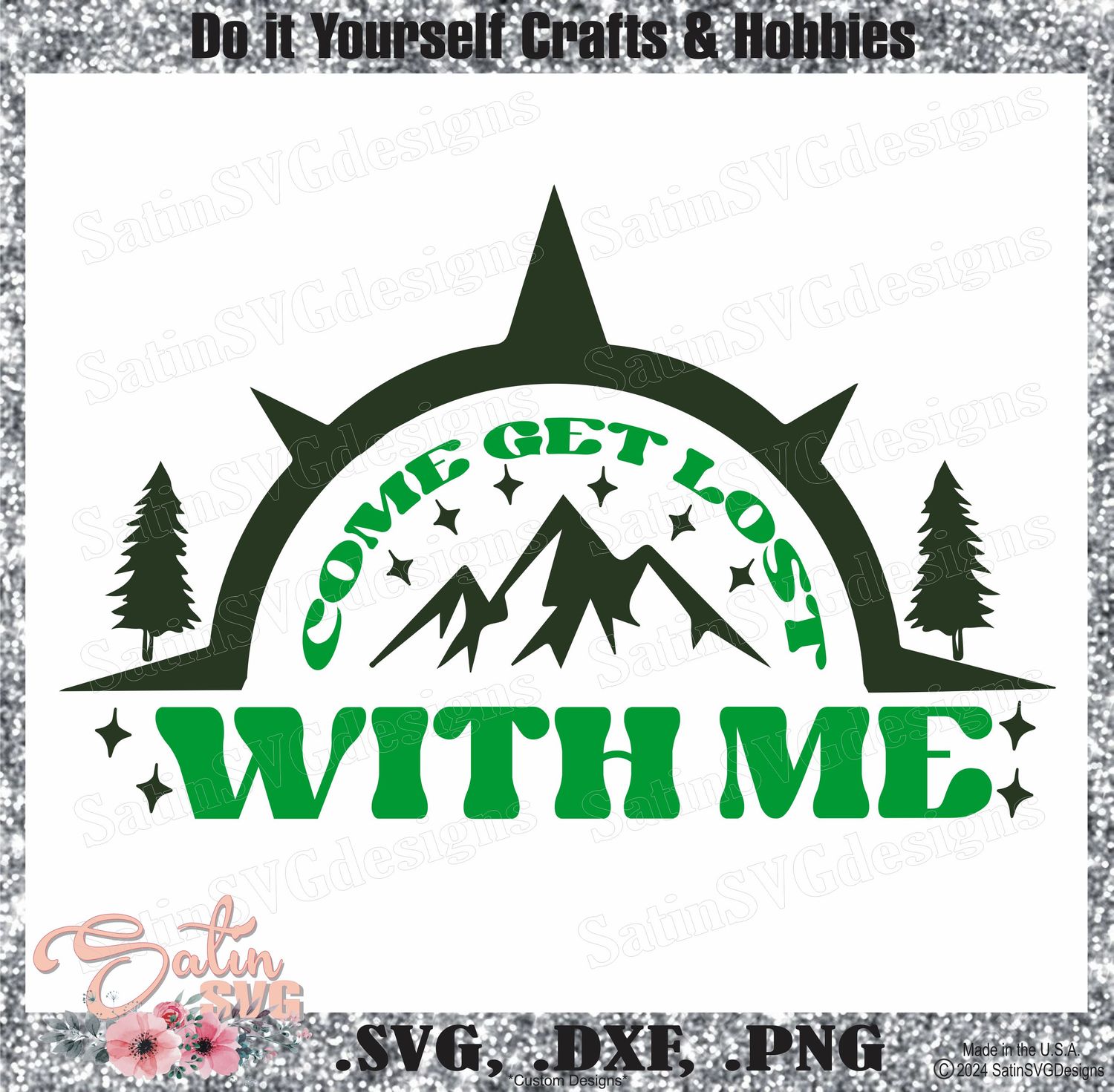 Come Get Lost Design SVG Files, Cricut, Silhouette Studio, Digital Cut Files