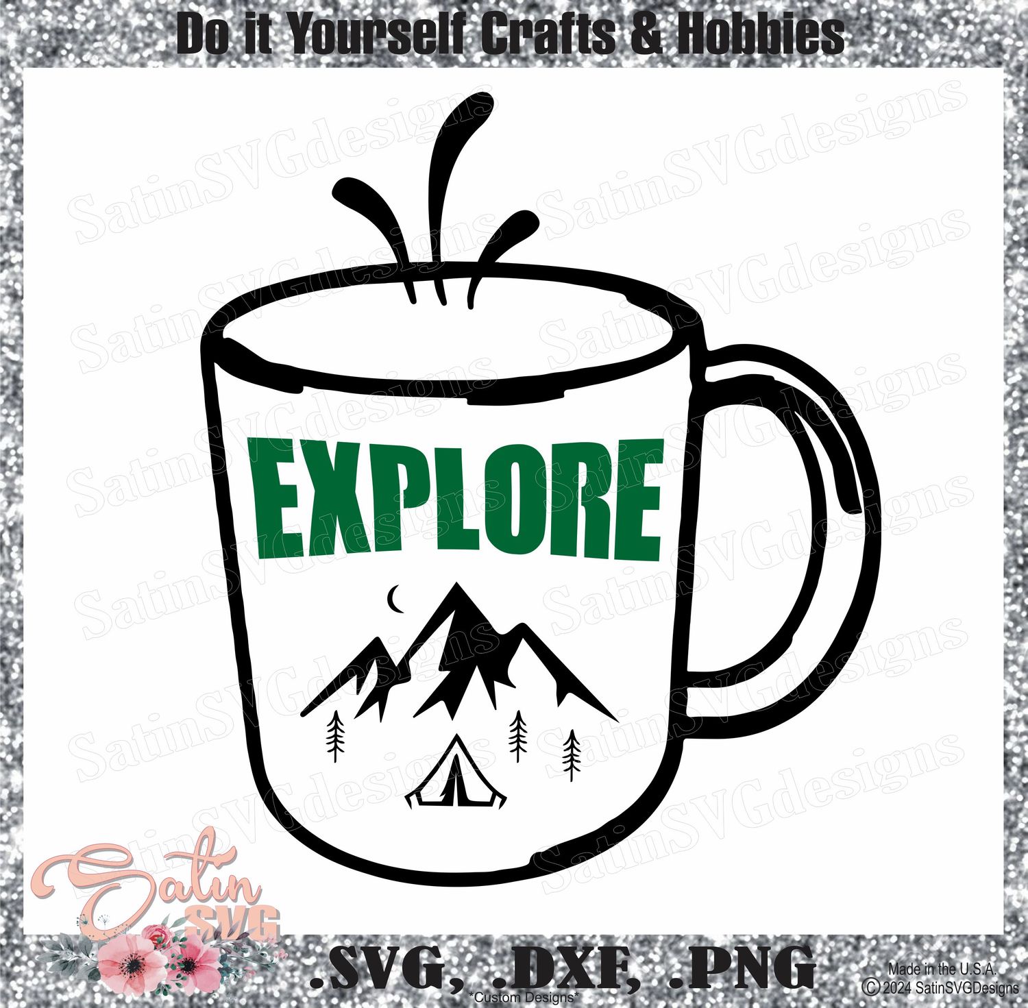 Explore Design SVG Files, Cricut, Silhouette Studio, Digital Cut Files