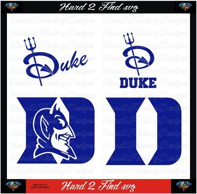 Duke Blue Devils College Design SVG Files, Cricut, Silhouette Studio, Digital Cut Files
