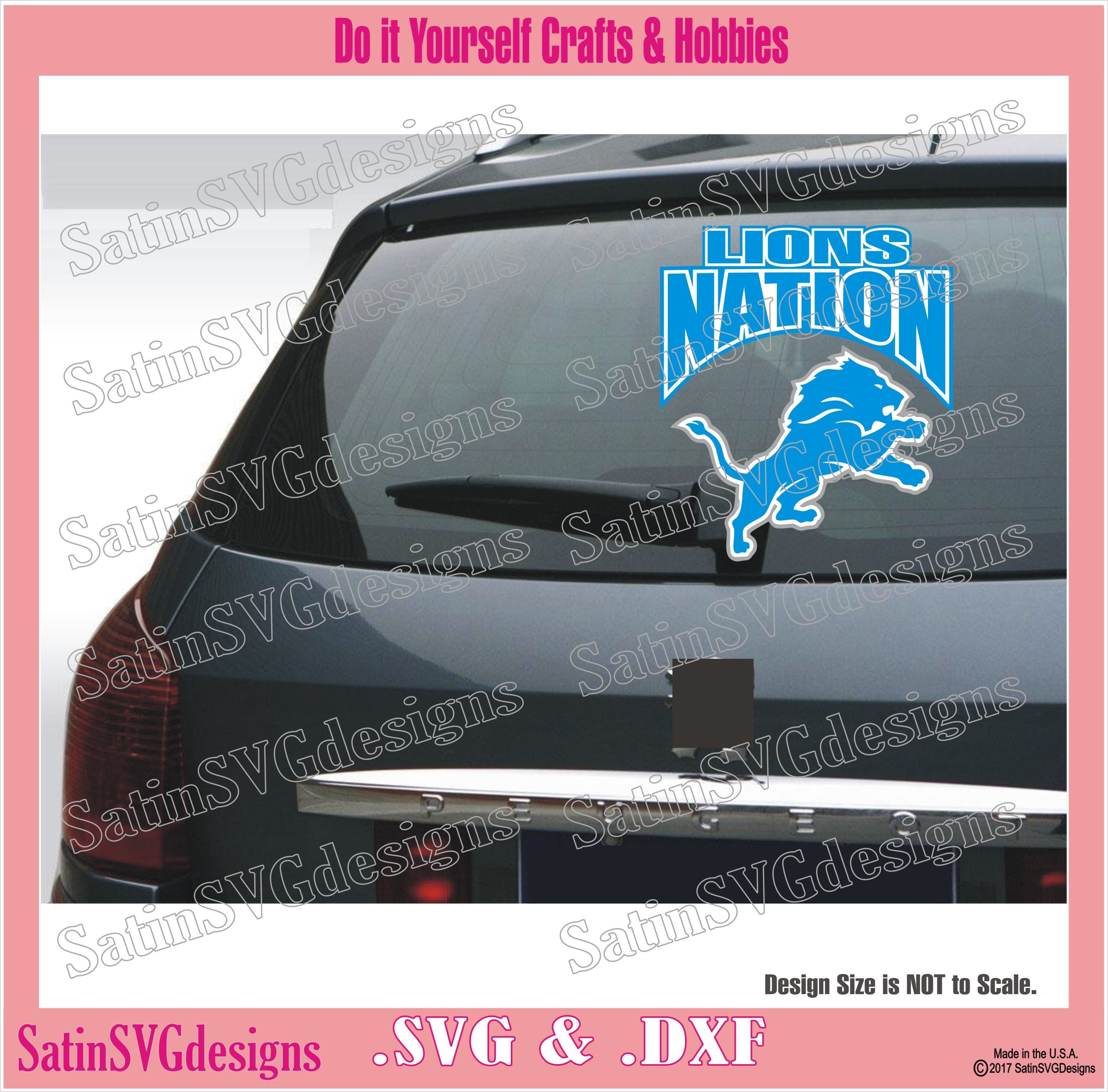 Detroit Lions SVG File – Vector Design in, Svg, Eps, Dxf, and Jpeg Format  for Cricut and Silhouette, Digital download – SVG Shop