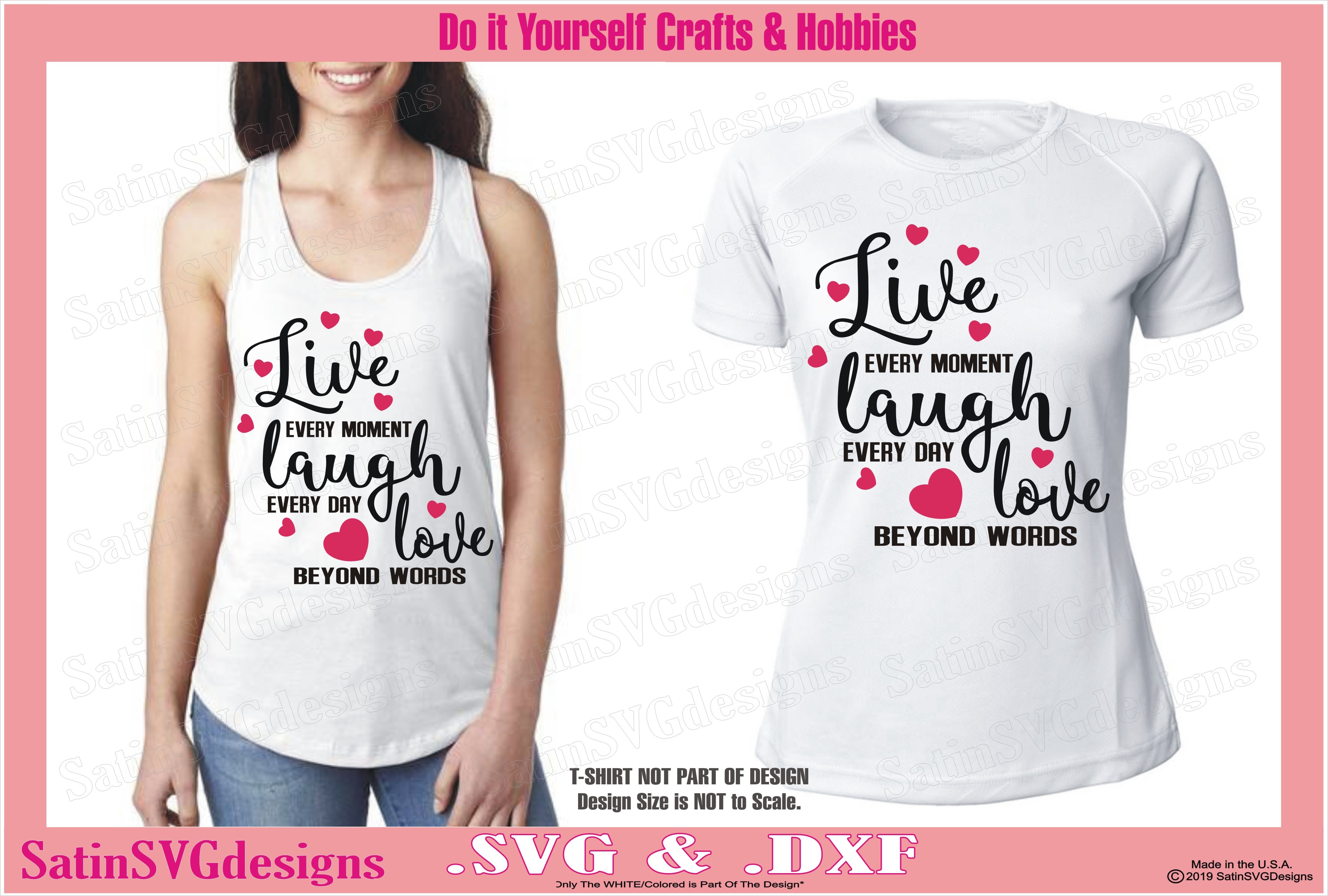 Live Love Laugh Design Svg Files Cricut Silhouette Studio Cameo Custom Digital Cut Files