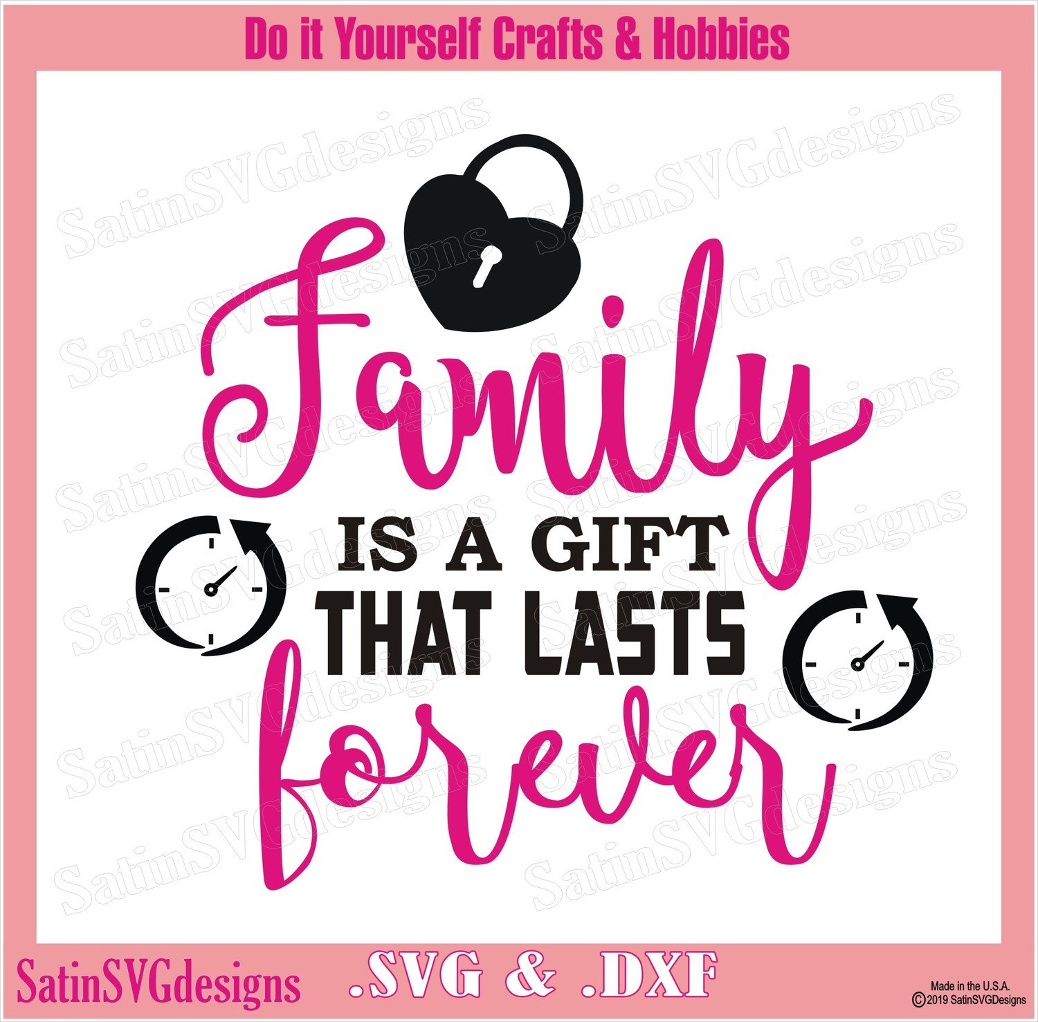 FAMILY Gift That Last Forever Design SVG Files, Cricut, Silhouette Studio Cameo, Custom Digital Cut Files