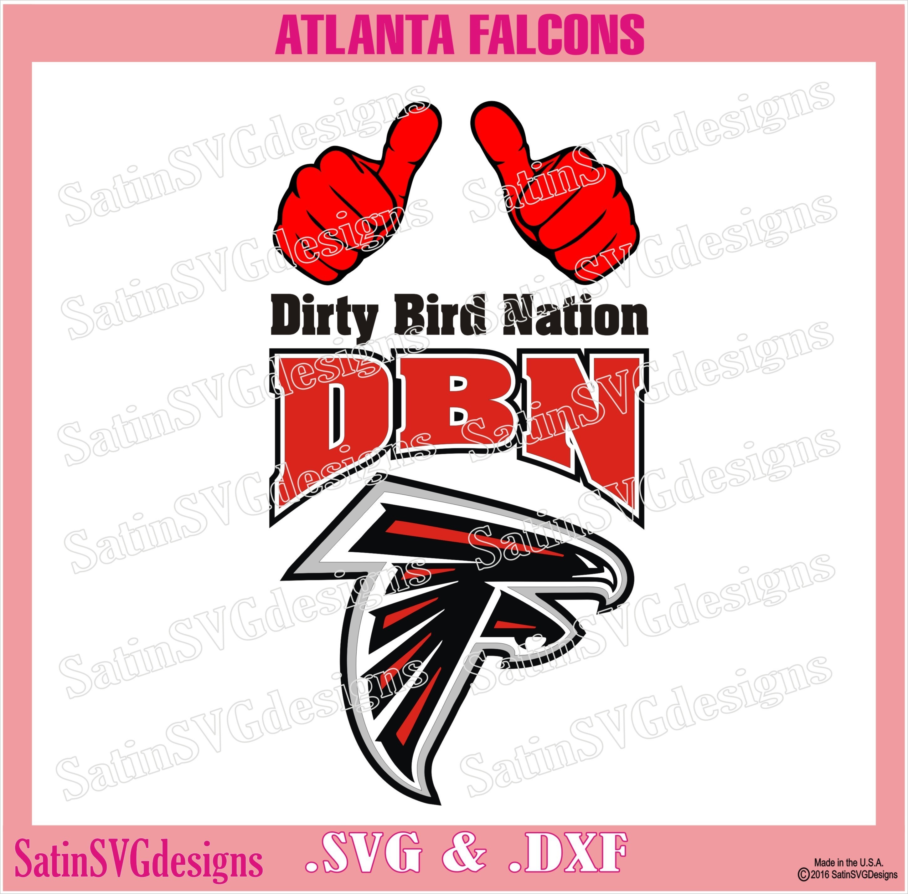 Rico Industries NFL Football Atlanta Falcons Distressed Shape Cut