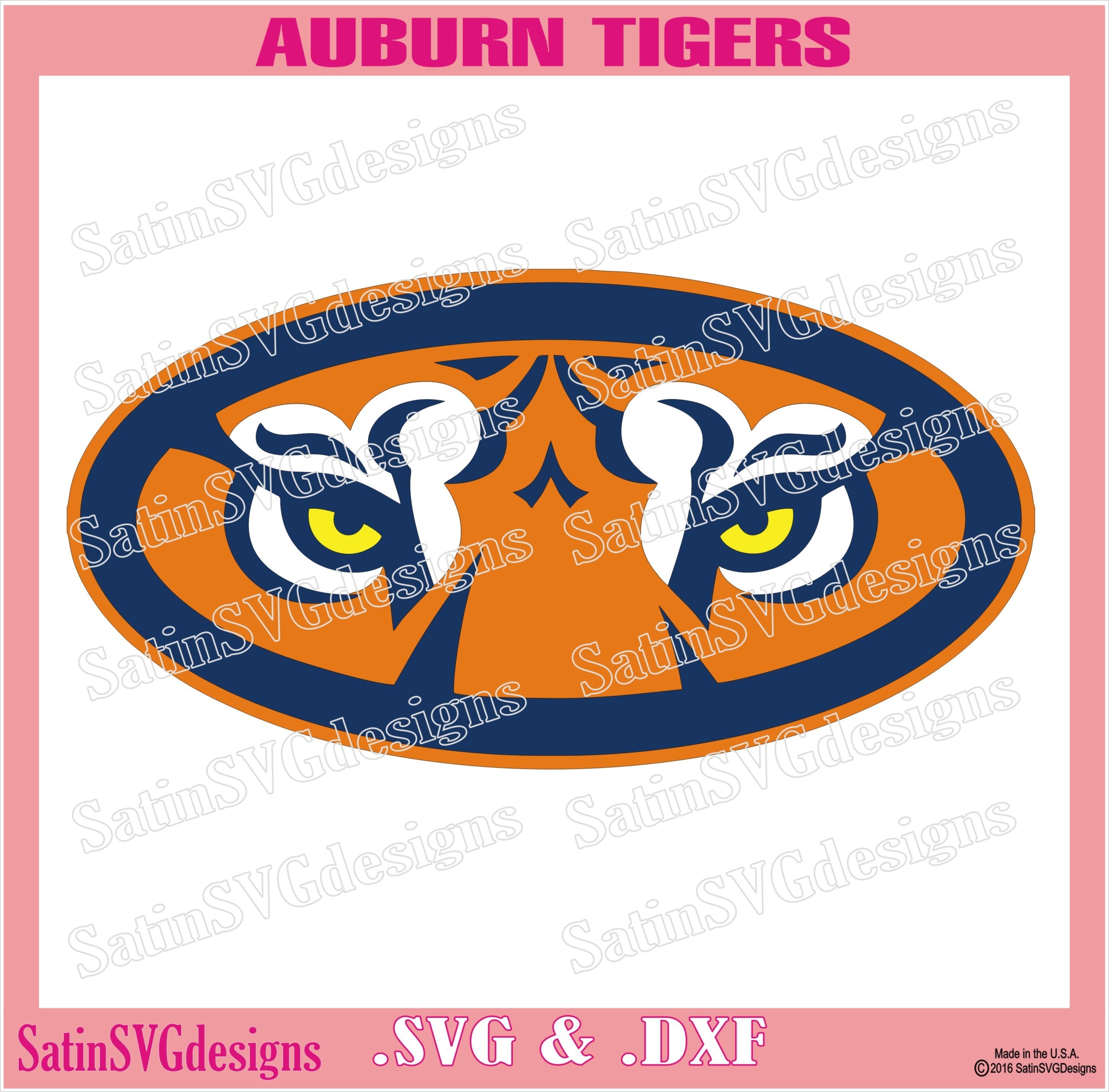 Download Auburn Tigers Design Set Svg Files Cricut Silhouette Studio Digital Cut Files