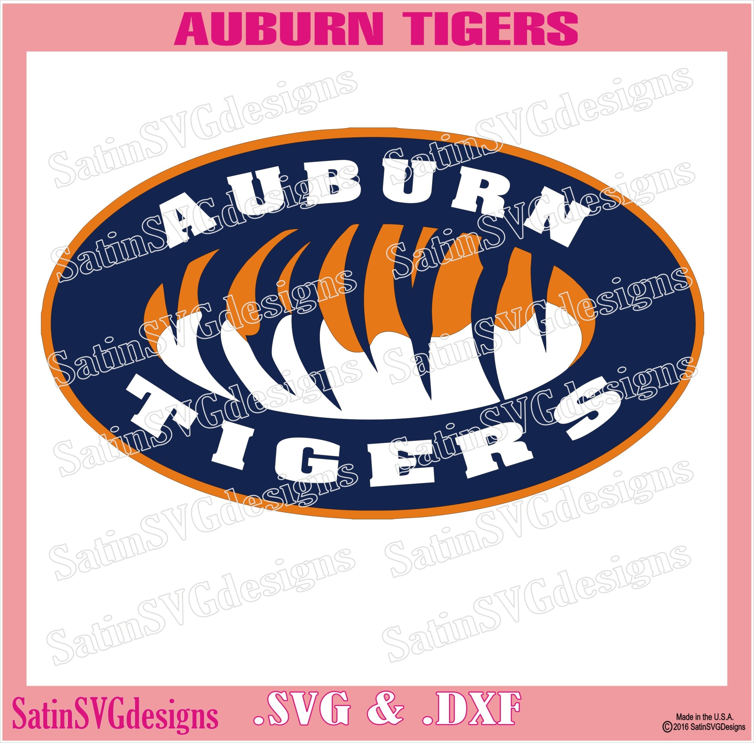 Download Auburn Tigers Design Set Svg Files Cricut Silhouette Studio Digital Cut Files