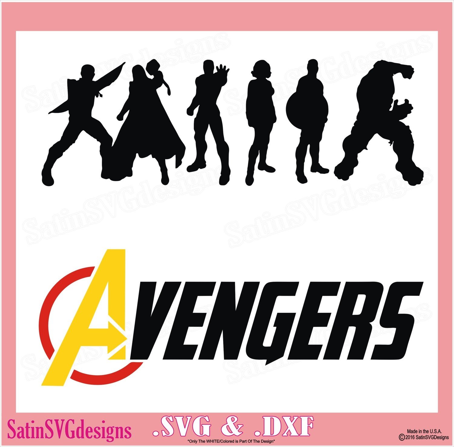 Avengers Hero Set Design Svg Files Cricut Silhouette Studio Digital Cut Files