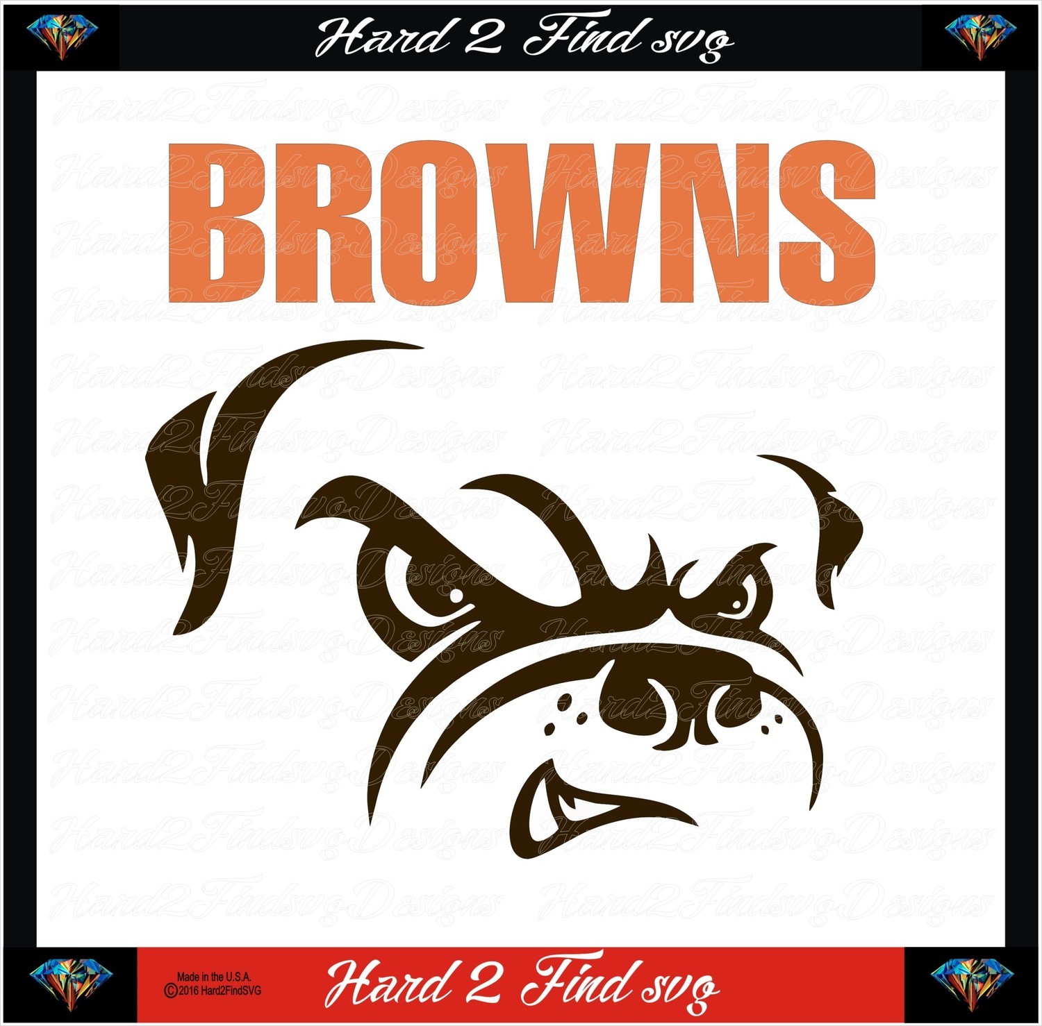 Cleveland Browns Dawg Pound Set2 Design Svg Files Cricut Silhouette Studio Digital Cut Files