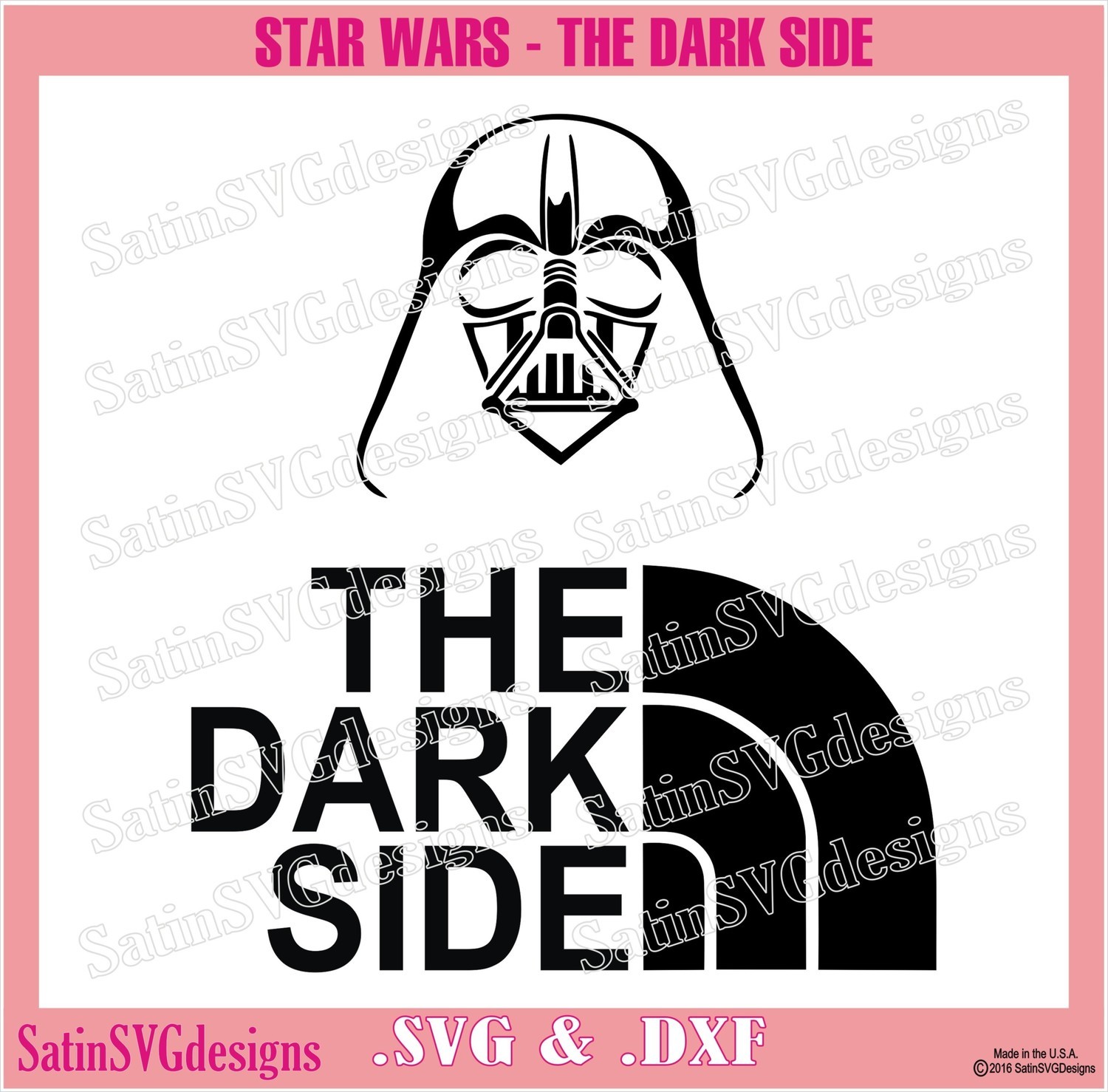Star Wars Dark Side Set Design SVG Files, Cricut, Silhouette Studio, Digital Cut Files