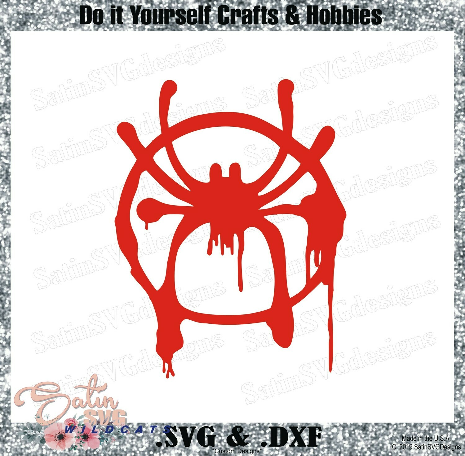SPIDERMAN-Miles Morales Marvel Design SVG Files, Cricut, Silhouette Studio, Digital Cut Files